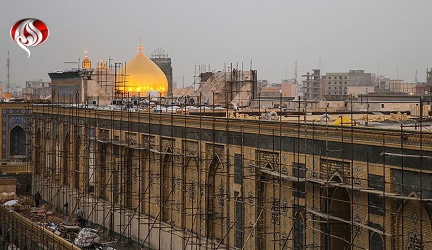 استقرار حشد شعبی در نجف اشرف برای تامین امنیت مراسم سالروز شهادت امام علی(ع)