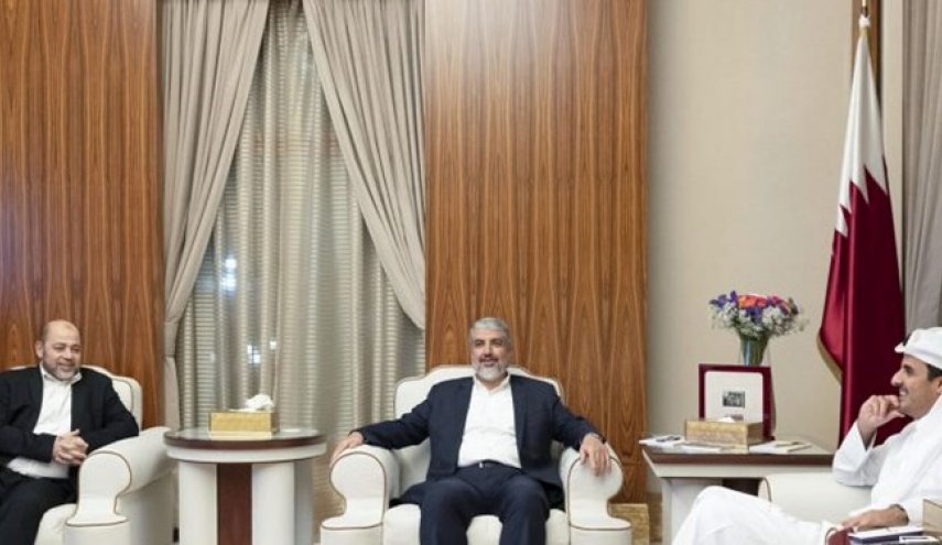 دیدار هیأتی از حماس با امیر قطر