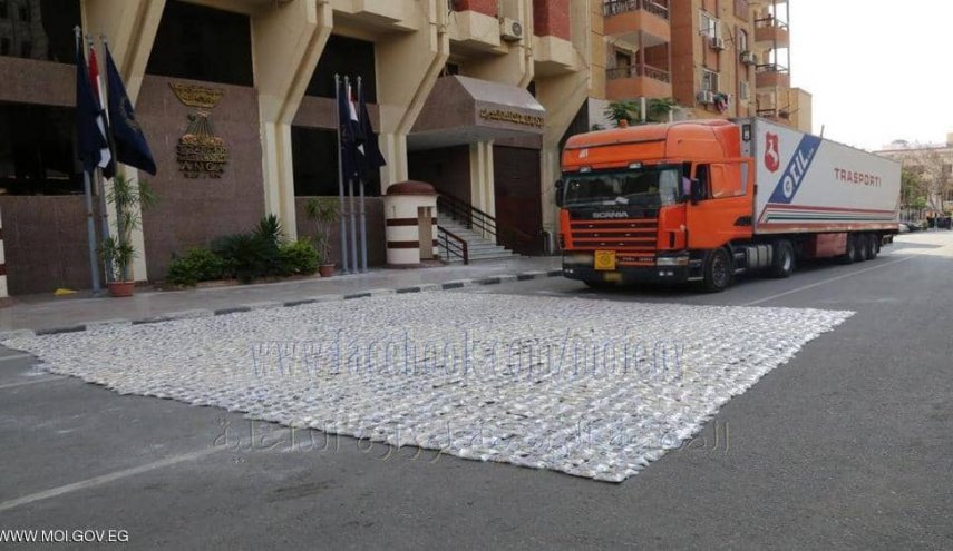 مصر تحبط تهريب شحنة مخدرات قادمة من دولة عربية