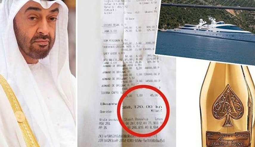 50 الف يورو فاتورة خمور سهرة في يخت إماراتي بكرواتيا!