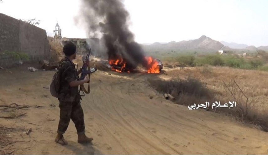 تطهير أربعة مواقع للعدوان شرق السديس بنجران
