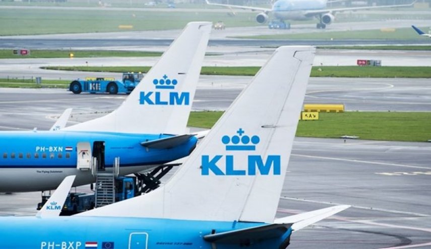 KLM در بخش‌هایی از حریم هوایی ایران پرواز نمی‌کند