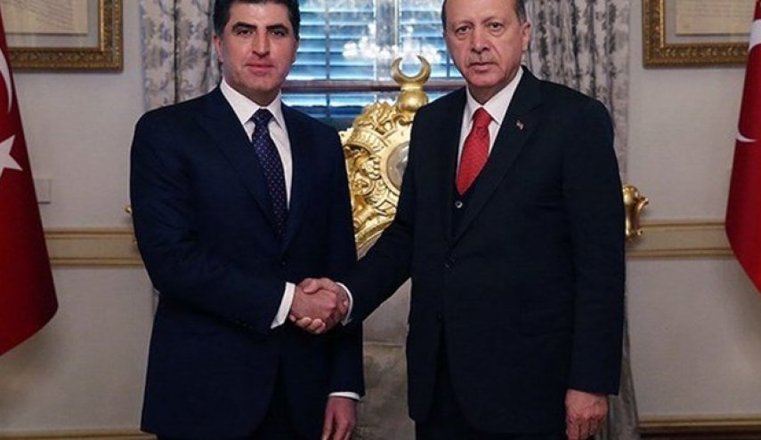 اولین دیدار بارزانی با اردوغان پس از تصدی ریاست اقلیم کردستان عراق 