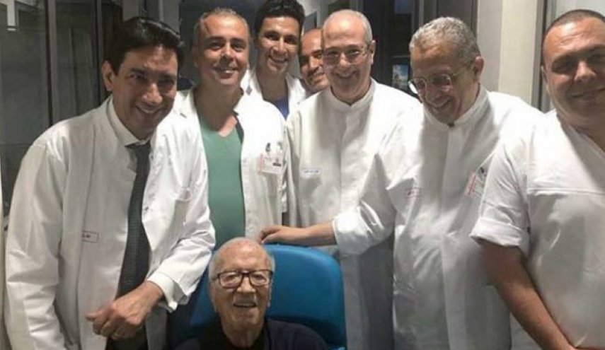 رئیس‌جمهور تونس از بیمارستان مرخص شد