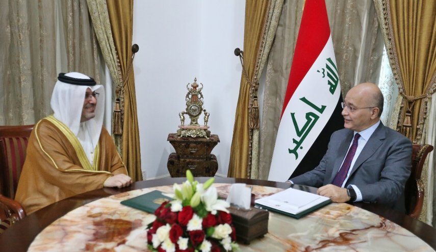 دیدار برهم صالح با سفیر بحرین در عراق