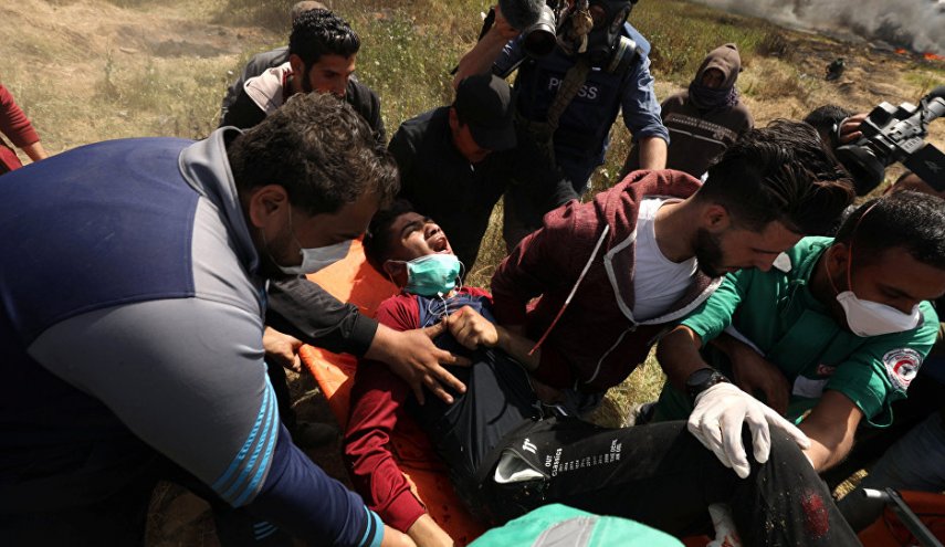 شهادت یک جوان فلسطینی در شصت و هشتمین «راهپیمایی بازگشت»
