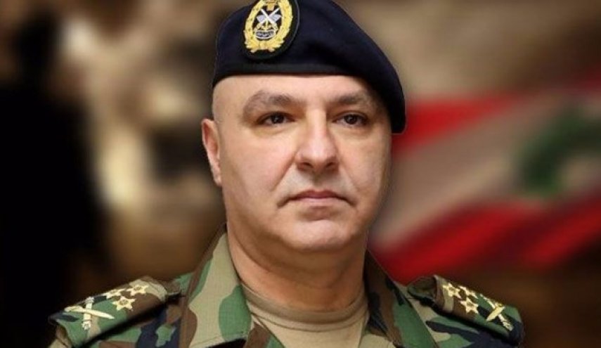 فرمانده ارتش لبنان: به مقابله با دشمن اسرائیلی ادامه می‎دهیم
