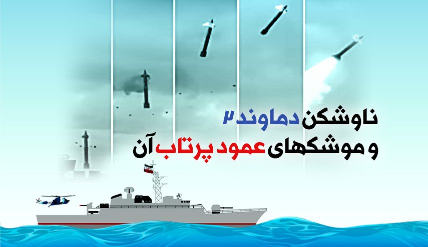 اینفوگرافیک/ ناوشکن دماوند 2 و موشک های عمودپرتاب آن