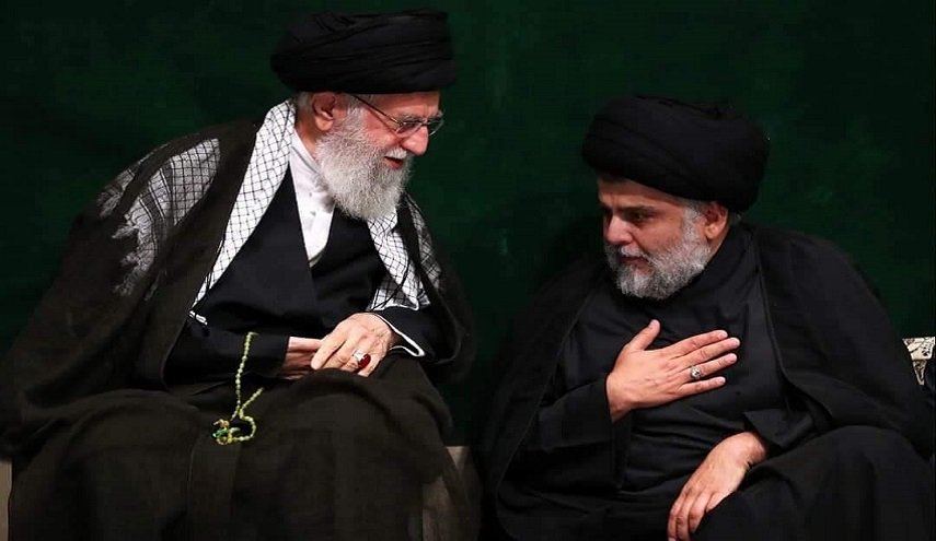 بالصور/مقتدى الصدر بجانب آية الله خامنئي واللواء سليماني