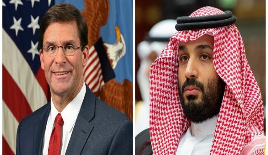 گفت‌وگوی وزیر دفاع آمریکا با بن سلمان درباره حمله آرامکو 