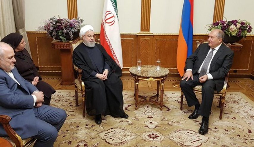 روحانی و رئیس جمهور ارمنستان دیدار و گفت‌وگو کردند
