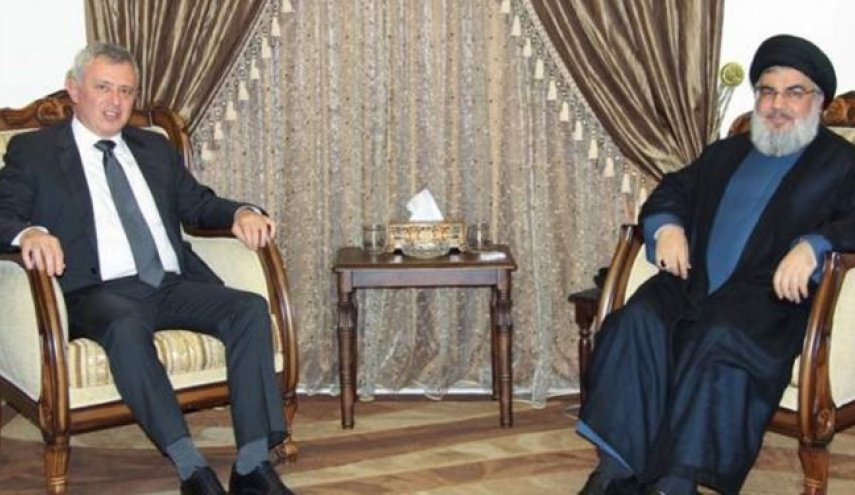 دیدار رئیس جریان «المرده» لبنان با «سید حسن نصرالله»
