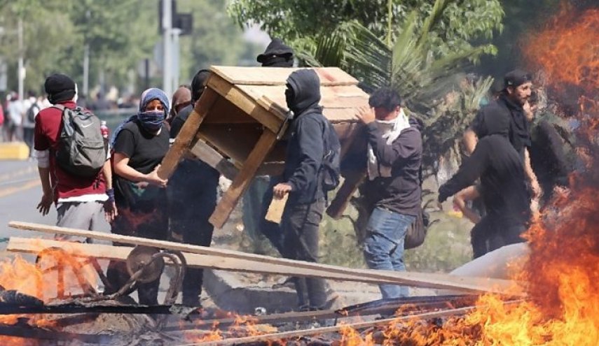 سه کشته در اعتراضات خشونت بار شیلی 