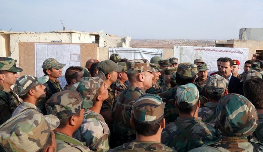 حضور بشار اسد در خط مقدم نبرد در جنوب ادلب + عکس