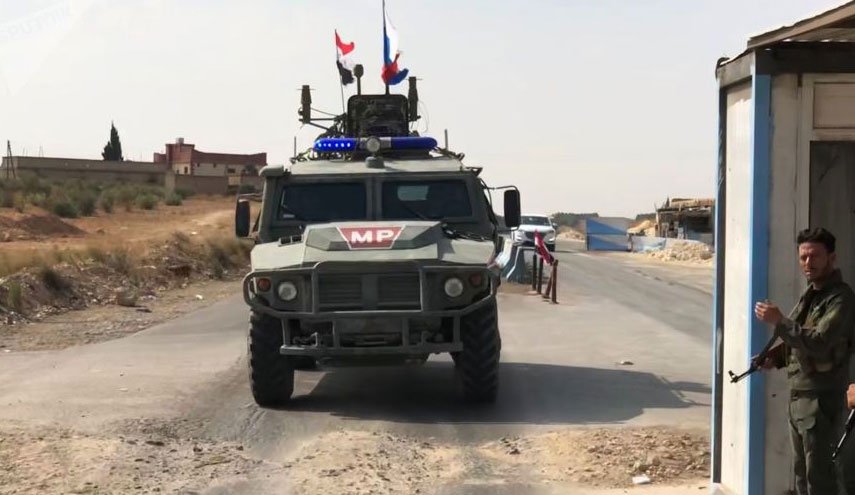 نخستین گشت مشترک روسیه با ترکیه در مرز سوریه 
