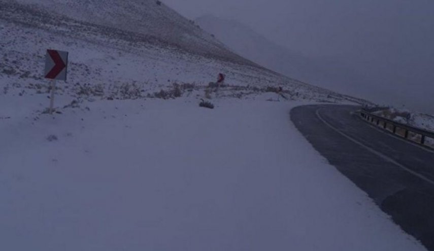 بارش برف در سمنان
