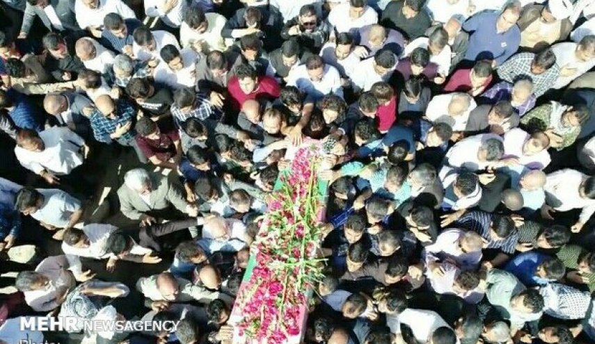 مراسم تشییع پیکر شهید امنیت «مرتضی ابراهیمی»در شهریار برگزار شد
