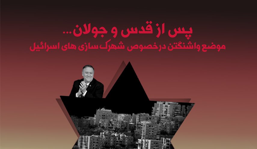 اینفوگرافیک/ پس از قدس و جولان؛ موضع واشنگتن درخصوص شهرک سازی های اسرائیل