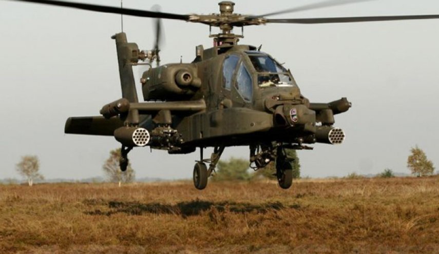  یمن بالگرد آپاچی متجاوزان سعودی را در عسیر ساقط کرد