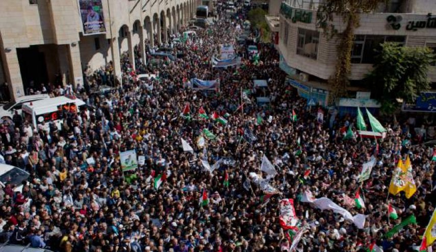 اعتصاب گسترده فلسطینیان در شهر الخلیل