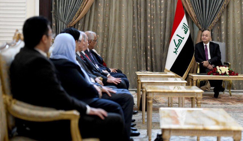 ديدار رئيس جمهور عراق با اساتيد دانشگاه و نخبگان عراق 