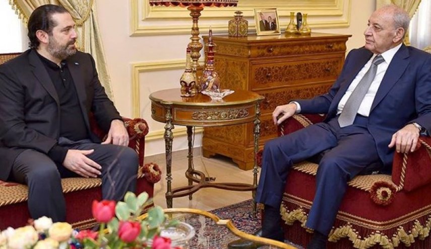 نخست‌وزیر مستعفی و رئیس پارلمان لبنان خواستار تعجیل در تشکیل دولت شدند
