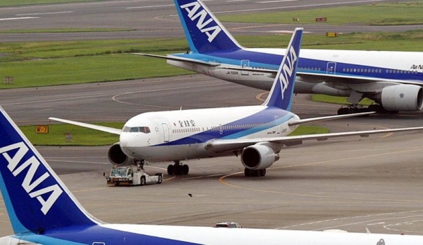 آتش گرفتن موتور هواپیما «بوئینگ 767» در فرودگاه ژاپن
