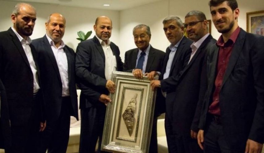 دیدار هیئتی از رهبران حماس با ماهاتیر محمد در مالزی