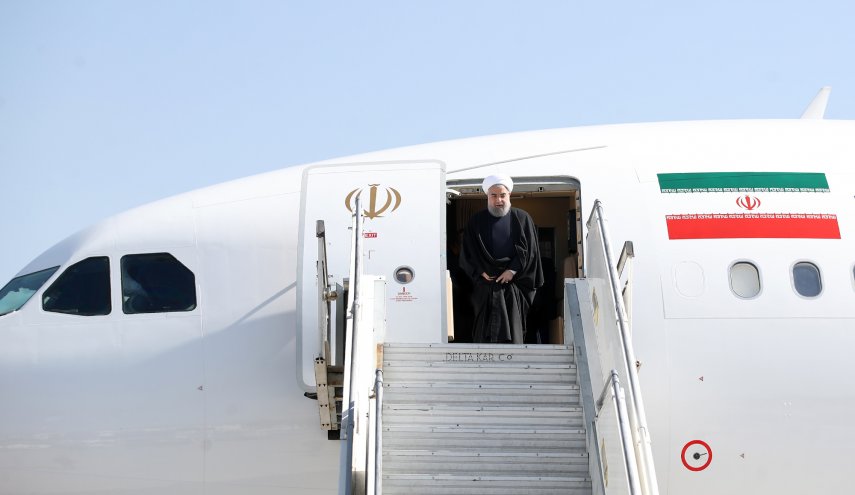 روحانی وارد اردبیل شد