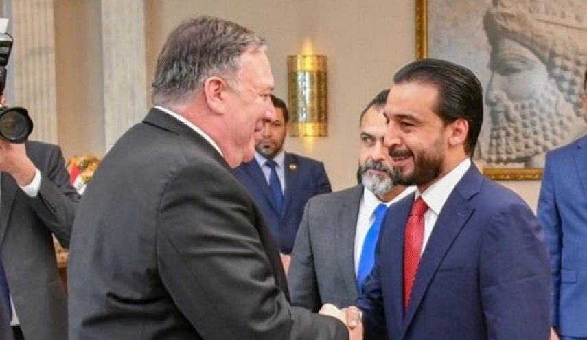 پامپئو با رئیس پارلمان عراق گفت‌وگو کرد