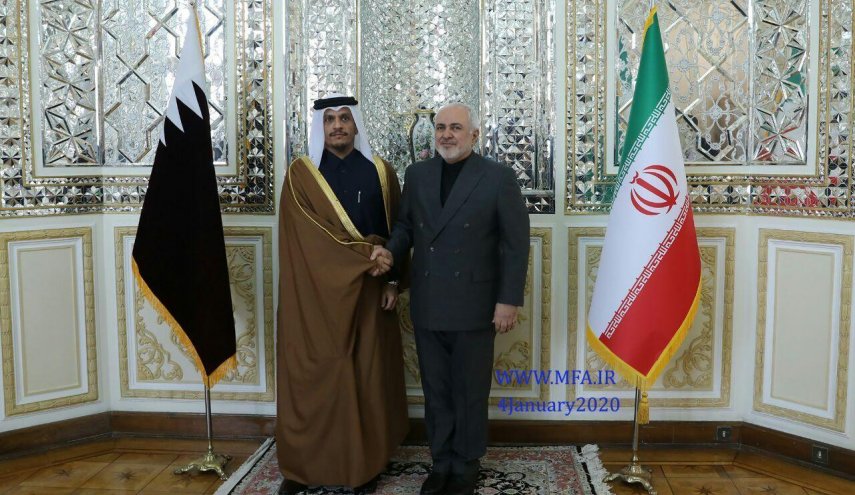 وزیر خارجه قطر با ظریف دیدار کرد
