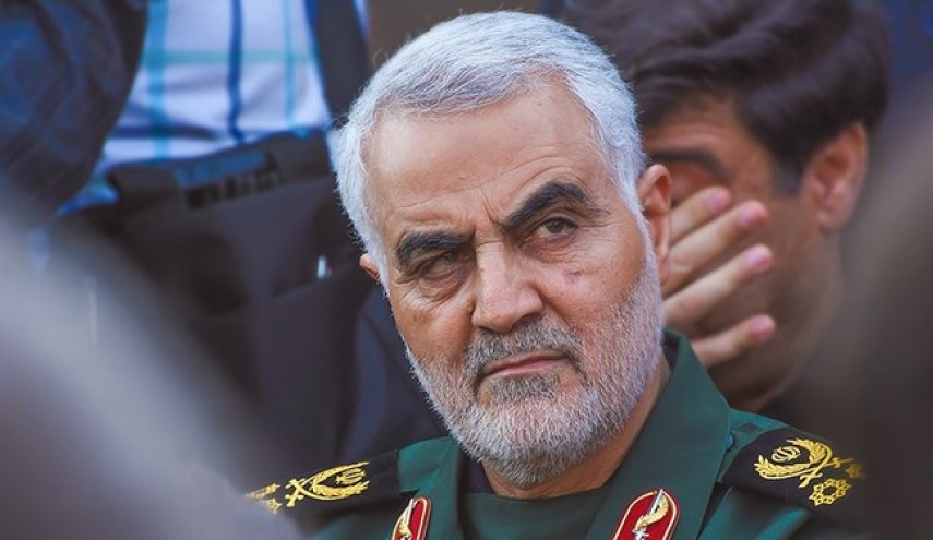 عکس بزرگی از سردار سلیمانی در مرز لبنان و فلسطین اشغالی قرار داده شد
