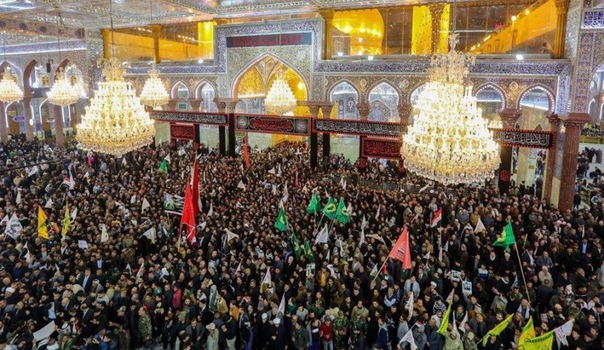 تصاویری از تشیع باشکوه شهداء در کربلا