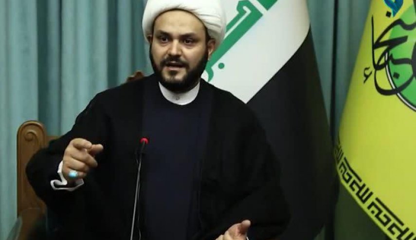تصاویری از حضور شيخ أكرم كعبي در مراسم تشییع سپهبد شهید حاج قاسم سلیمانی
