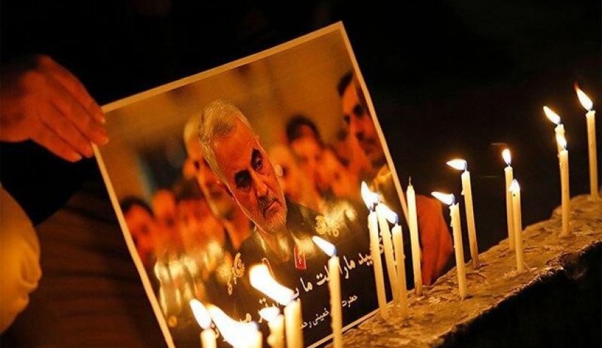 اقامۀ نماز لیلة‌الدفن و مراسم شام غریبان شهید سلیمانی در سراسر کشور
