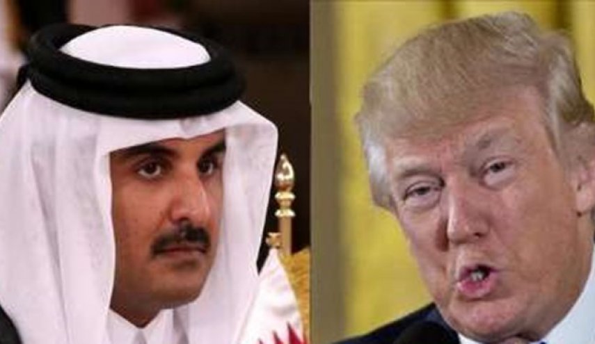 تماس تلفنی امیر قطر با ترامپ درباره اوضاع منطقه