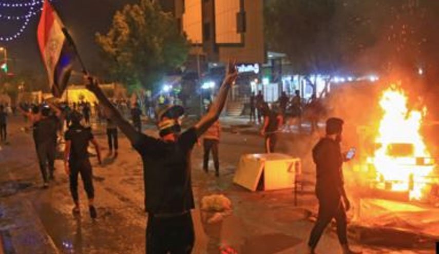 خشونت طلبان در عراق دفتر دادستان نجف را آتش زدند