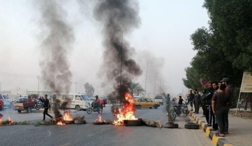 «عناصر خرابکار» جاده کربلاء به نجف را مسدود کردند
