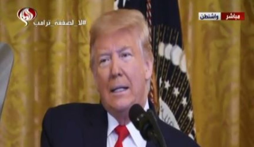 ترامپ: قدس پایتخت تقسیم‌ناپذیر اسرائیل باقی می‌ماند!/ این طرح فعالیت های حماس و جهاد اسلامی را محدود خواهد کرد/ برای اسرائیل اقدامات زیادی  انجام دادیم