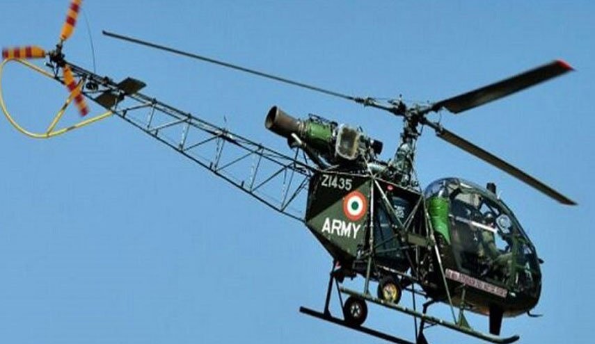 سقوط یک بالگرد هندی در کشمیر