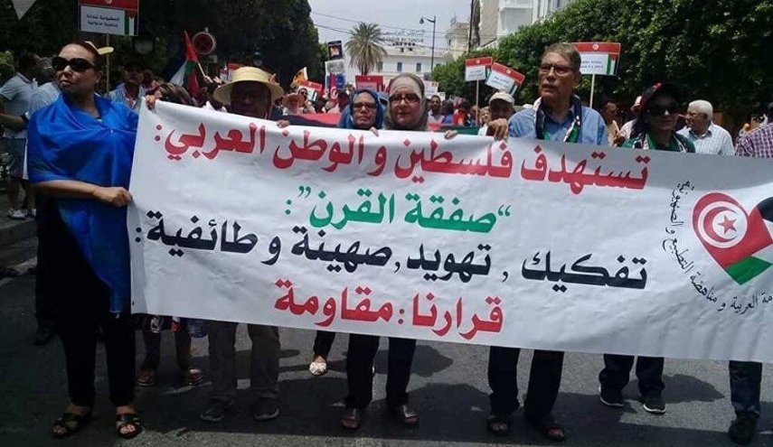 تظاهرات در مغرب و تونس در اعتراض به «معامله قرن»
