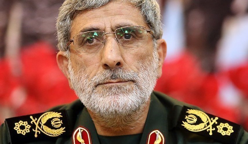 حضور سردار قاآنی فرمانده نیروی قدس سپاه در جمع راهپیمایان ۲۲ بهمن