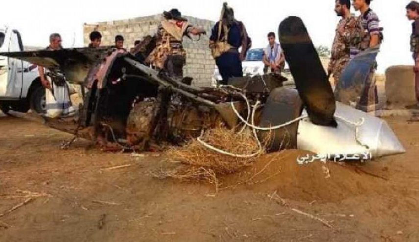 سرنگونی پهپاد جاسوسی ائتلاف متجاوز در جیزان