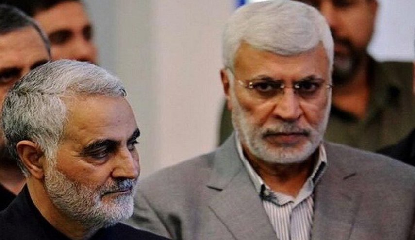 تصویر فرماندهان شهید مقاومت در بزرگترین بیلبورد شهری عراق