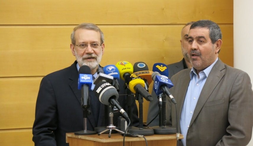 لاریجانی هنگام ورود به بیروت چه گفت؟