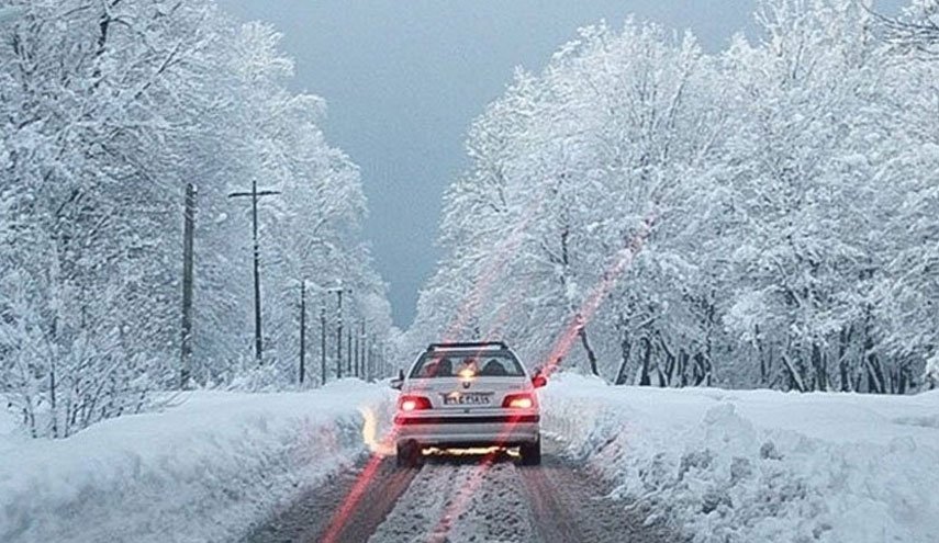 برف و باران در محور‌های مواصلاتی کشور