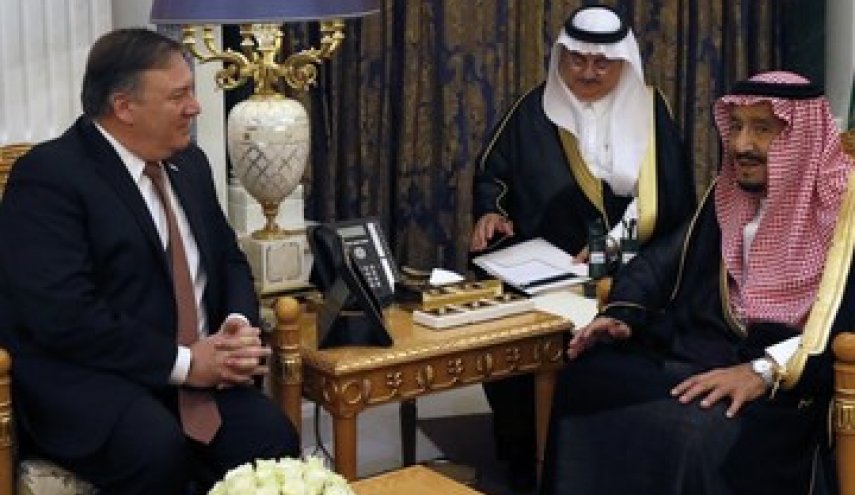 پامپئو با پادشاه عربستان سعودی دیدار کرد
