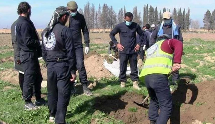 کشف گورجمعی متعلق به جنایات داعش در شمال سوریه با 145 جسد