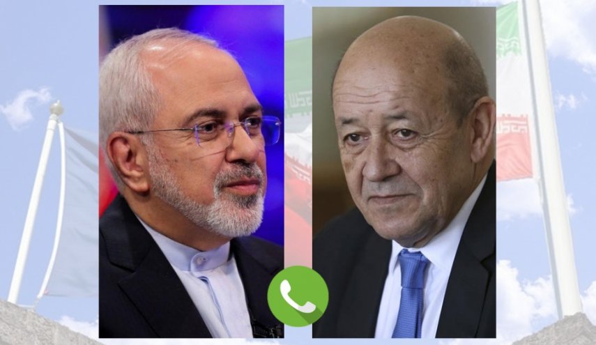 گفتگوی تلفنی ظریف و همتای فرانسوی درباره شیوع جهانی کرونا