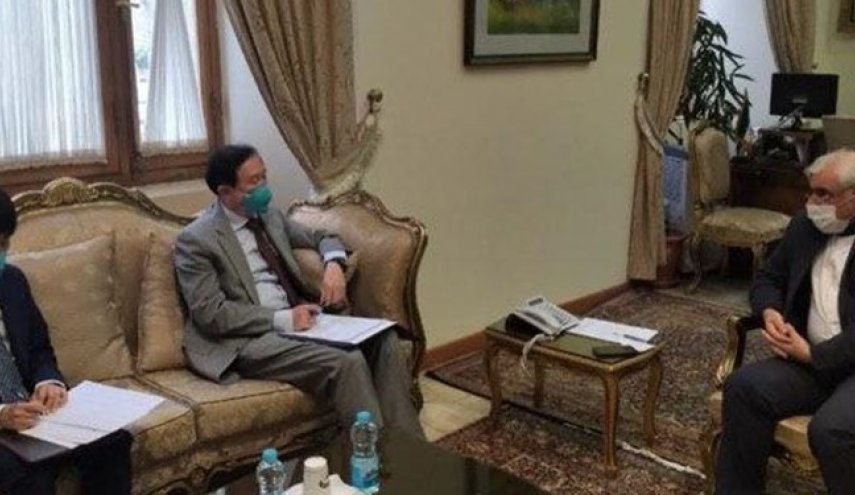دیدار سفرا و روسای نمایندگی‌های خارجی مقیم ایران با دستیاران ظریف

